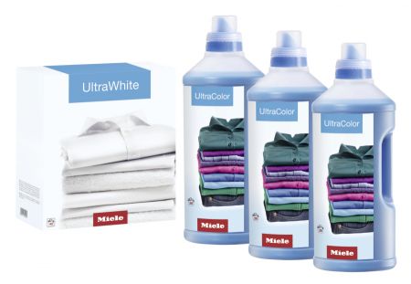 Набор моющих средств для стиральных машин 3хUltraColor + 1хUltraWhite Miele купить в Москве | Всегда в наличии! | Артикул 11347740 | Официальный сайт